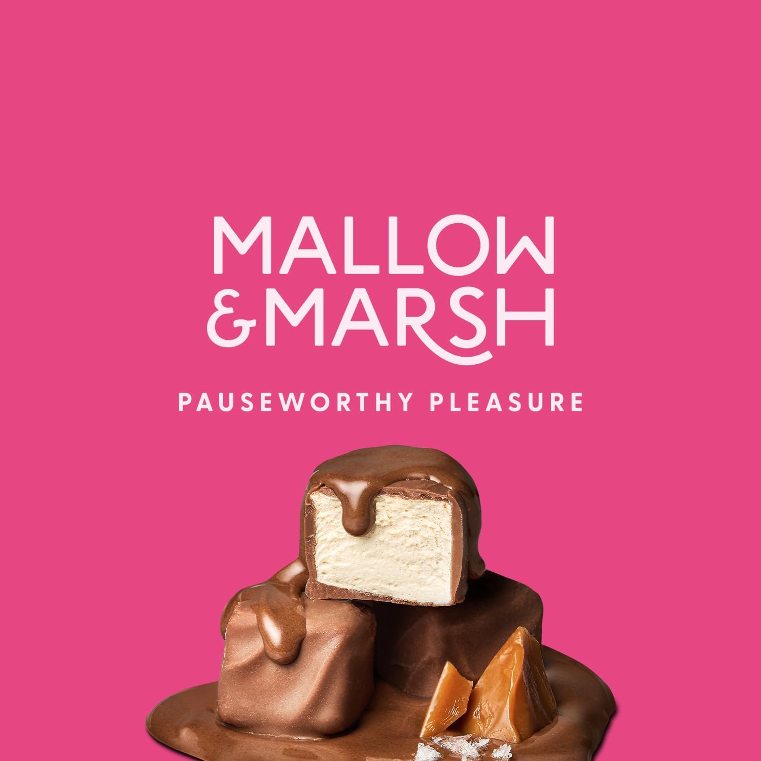 Mallow & Marsh Milk Chocolate over Salted Caramel Mini Mallows – Multipack 12 x 36g : Amazon.co.uk: Grocery