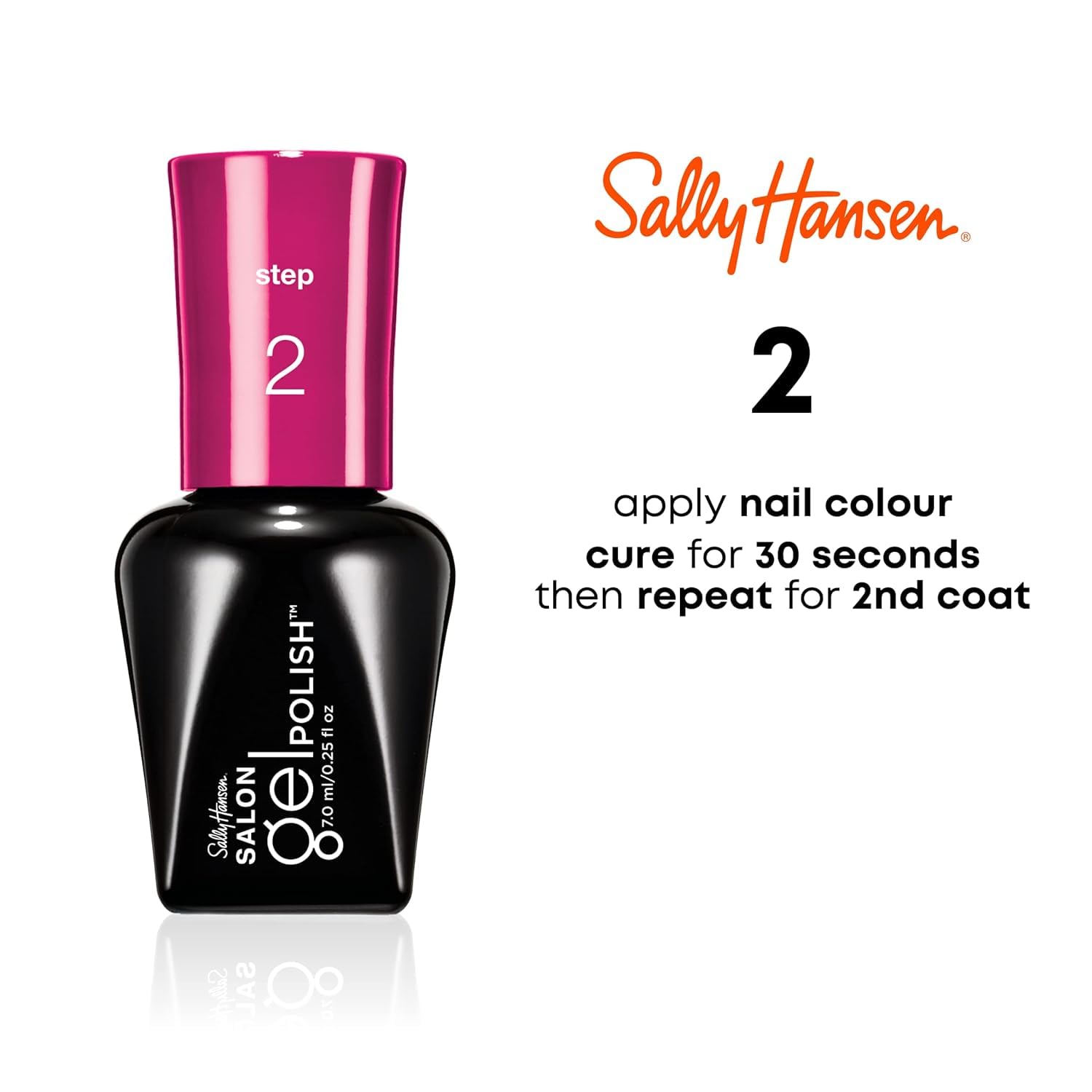 Sally Hansen Salon Pro Gel Nail Polish Lacquer, Rosey Cheeks, 0.24 Fl. Oz. : Beauty & Personal Care