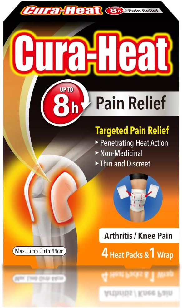 Cura-Heat Back Pain Max Size 2 Patches & Back Pain Max Size Direct-To-Skin, Pack Of 2