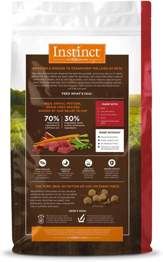 Instinct Original Grain Free Recipe with Real Beef Natural Dry Dog Food, 20 lb. Bag