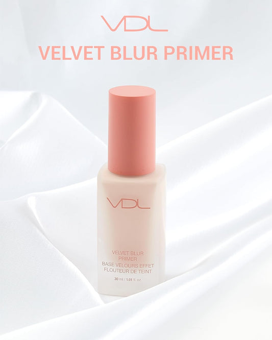 Valentines Day Gifts Vdl Velvet Blur Makeup Primer (Matte Finish, 1.01Fl Oz) - Korean Makeup Base For Perfect, Flawless, Smooth Skin. Oil Control, Makeup Enhancer For All-Day Long Wear