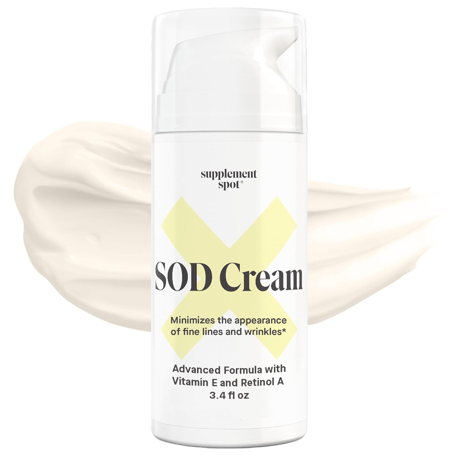 Superoxide Dismutase (Sod) Anti-Aging Cream - Face Moisturizer For Fine Lines & Wrinkles, Smooth & Firm Skin, Youthful Glow, Antioxidant-Rich Skincare, 3.4 Oz