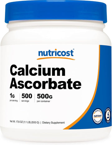 Nutricost Calcium Ascorbate Powder (Vitamin C And Calcium Complex), 500 Grams - Non-Gmo And Gluten Free