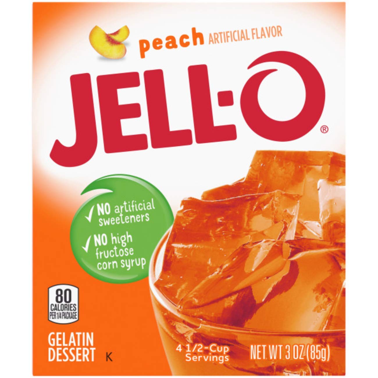 Peach Jell-O Gelatin Dessert 3-Oz Box (Set Of 3)