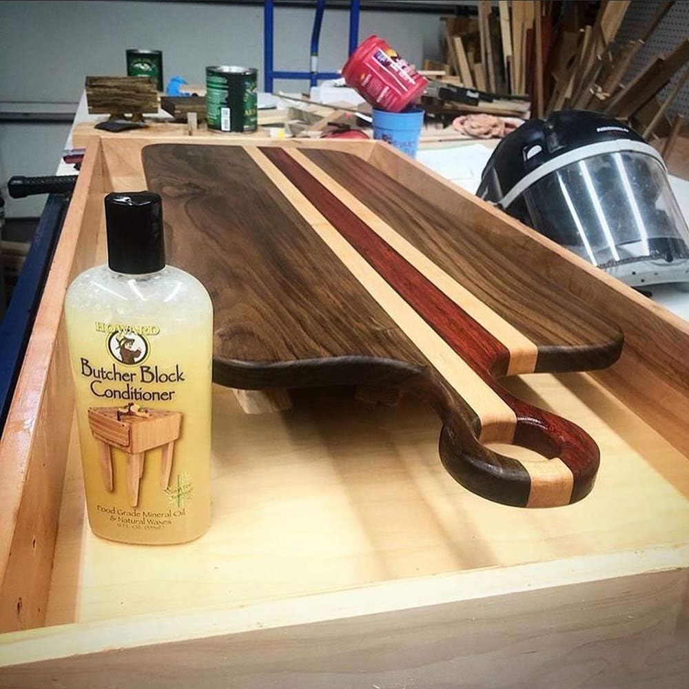 Howard Butcher Block Conditioner and Cutting Board Oil 12 oz, Food Grade Conditioner and Oil, Great for Heave Use Cutting Boards and Utensils, Re hydrate your Cutting Blocks : Health & Household