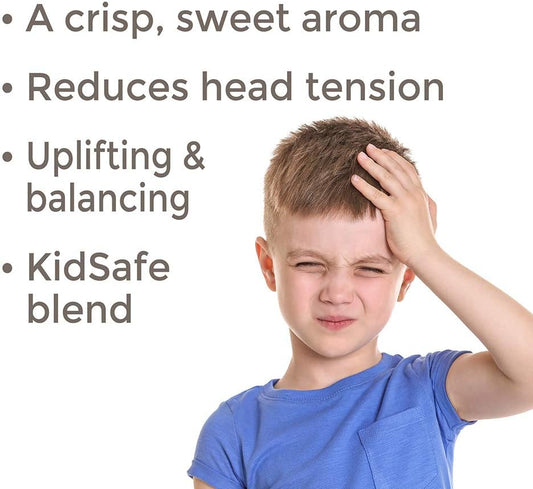 Plant Therapy Kidsafe Knockin' Noggin Pre-Diluted Essential Oil Roll-On Blend 10 Ml (1/3 Oz) 100% Pure, Therapeutic Grade