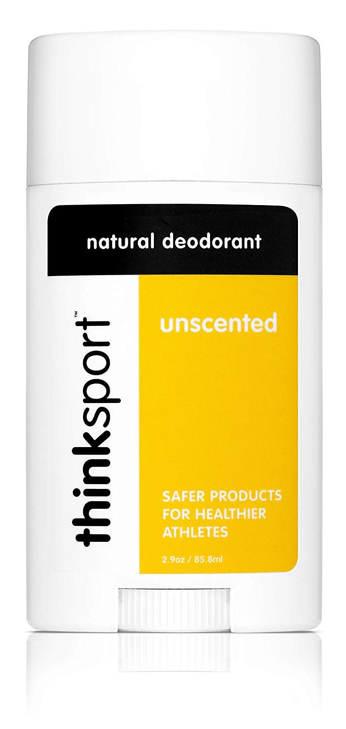 Thinksport Natural Deodorant – Aluminum Free Under Arm Freshness – Non-Toxic Travel Size Sports Stick for Athletes – Cruelty Free Deodorant with No Phthalates or Parabens - Unscented, 2.9 OZ. : Beauty & Personal Care
