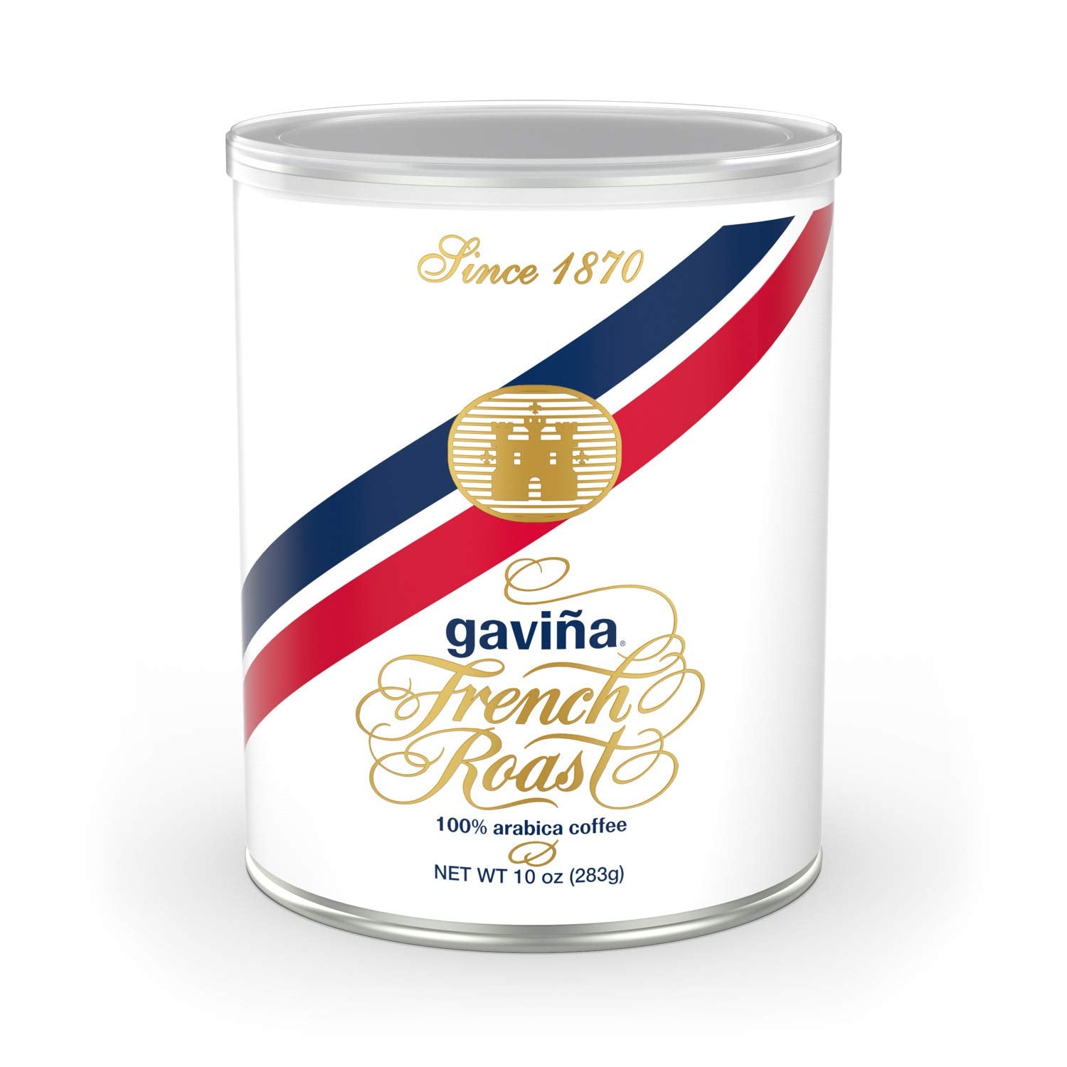 Café Gaviña French Roast Ground Coffee: Rich, Dark Roast Blend- For Espresso Machines, Lattes, And Cappuccinos- 10 Oz Can