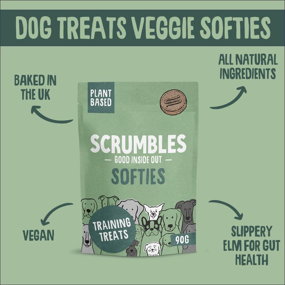 scrumbles Softies, Plant Based Training Treats, 8 X 90 g :Pet Supplies