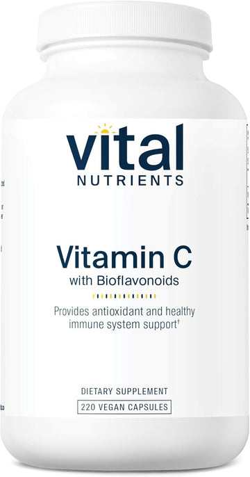 Vital Nutrients Vitamin C With Bioflavonoids | Vegan Supplement For Immune Support* | 1000Mg Vitamin C And 500Mg Citrus Bioflavonoid | Gluten, Dairy And Soy Free | Non-Gmo | 220 Capsules