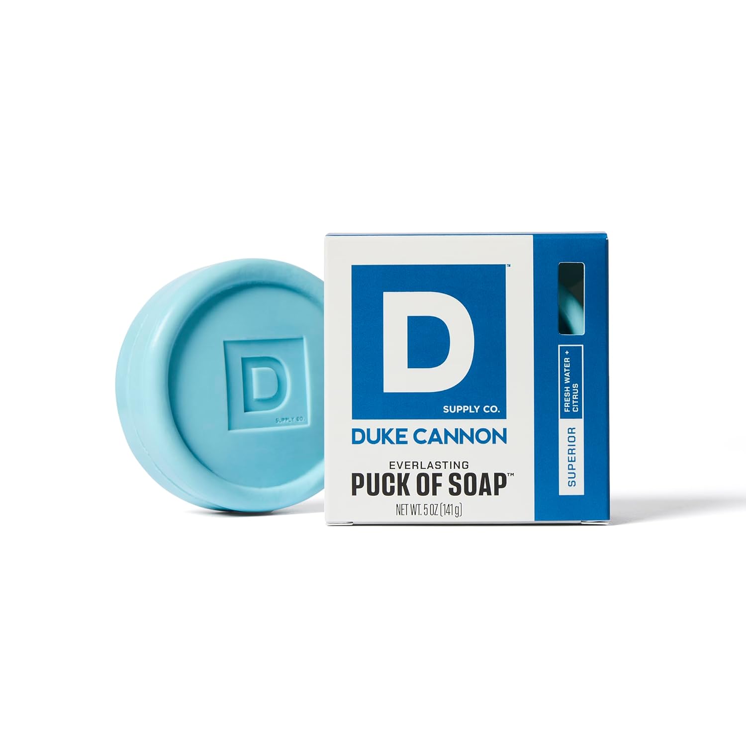 Duke Cannon Supply Co. Bar Soap Puck - Men'S Rounded Bar Soap With Masculine Scents - Hydrating & Cleansing -Disc-Shaped Mens Soap - All Skin Types - Superior (5 Oz)