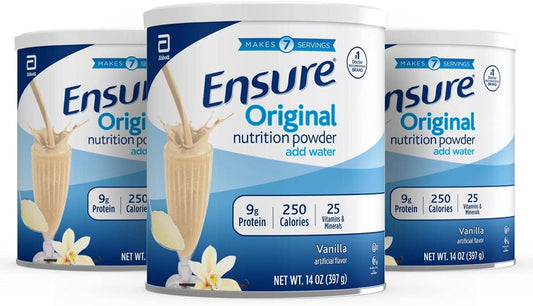 Ensure Original Nutrition Shake Powder with 9 grams of protein, Meal Replacement Shakes, 14 oz