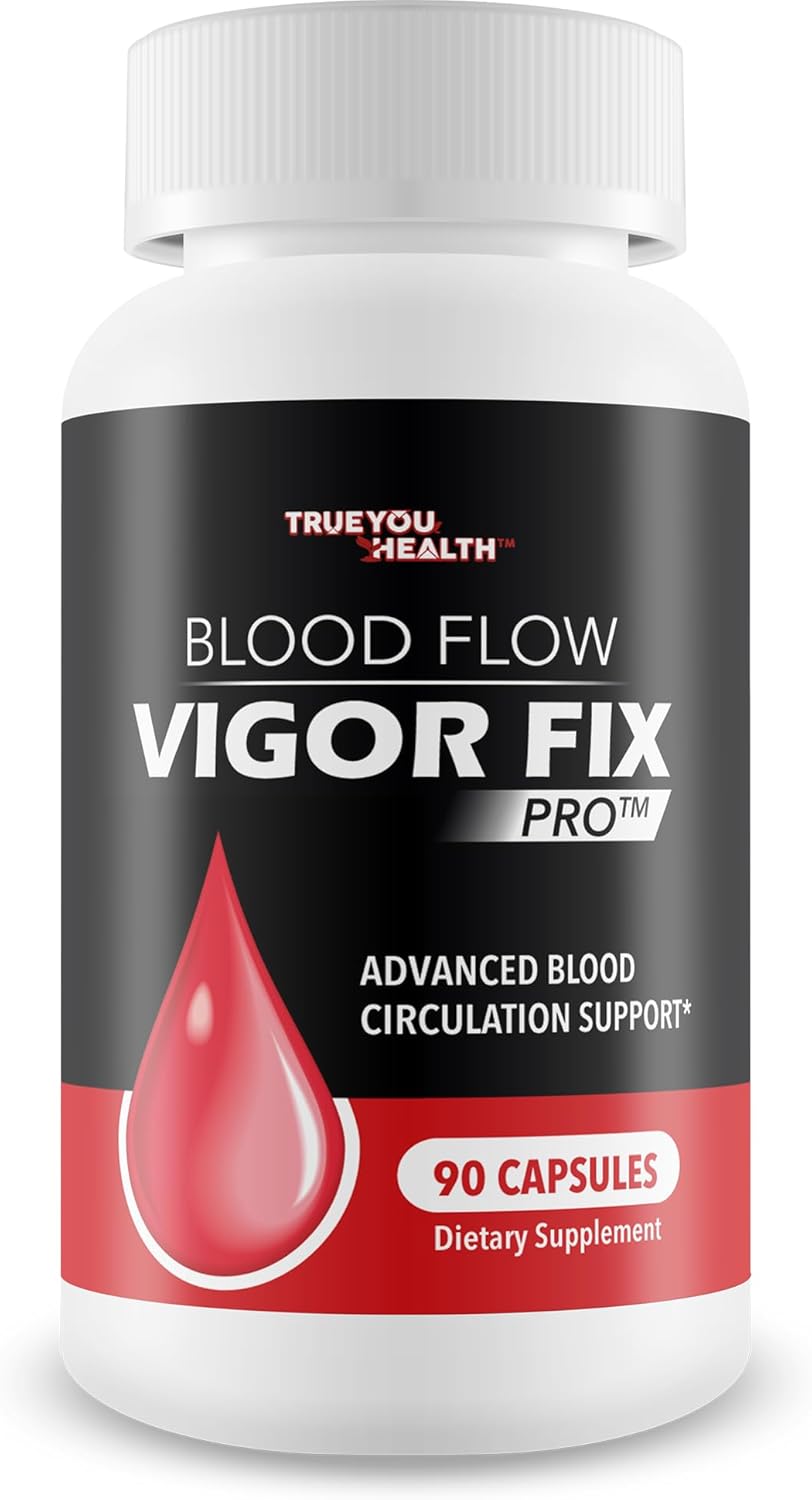 Blood Flow Vigor Fix Pro - Our Best Blood Flow Supplement For Men - Poor Circulation Supplements - Blood Circulation Supplements For Men To Increase Blood Flow - Healthy Blood Flow - Men Blood Flow