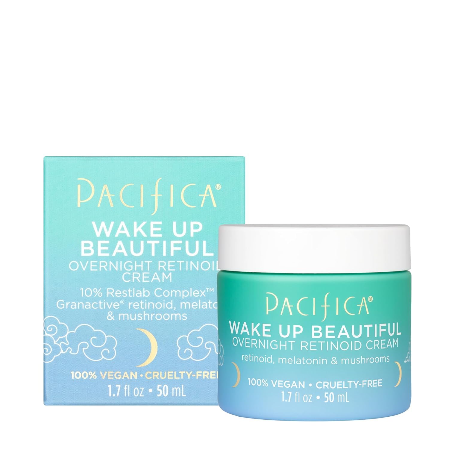 Pacifica Wake Up Beautiful Overnight Retinoid Cream 1.7 Oz