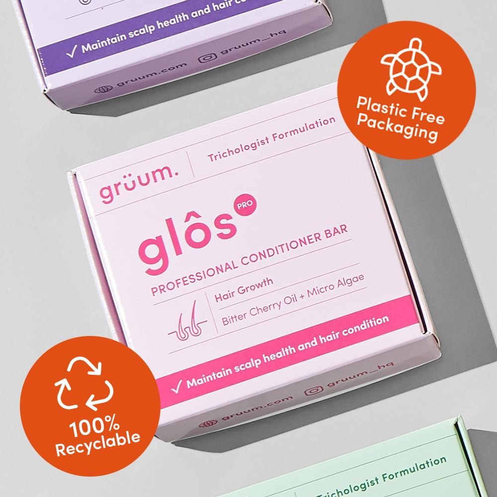 grüum Mega Moisture Hair Conditioner Bar 50g - SLES, EDTA & Paraben Free Conditioner Bar for Hair Lasts up to 60 Washes - Plant-Based Vegan Solid Conditioners Bars for Hairs : Amazon.co.uk: Beauty