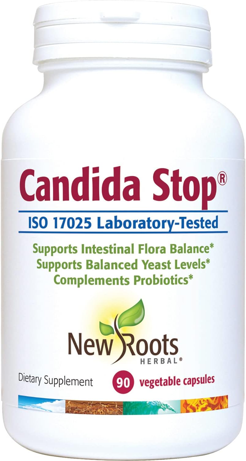 NEW ROOTS HERBAL Support Balanced Intestinal Flora, Oregano, Echinacea, Botanical Complex for Men and Women, Digestion Relief | 90 Capsules