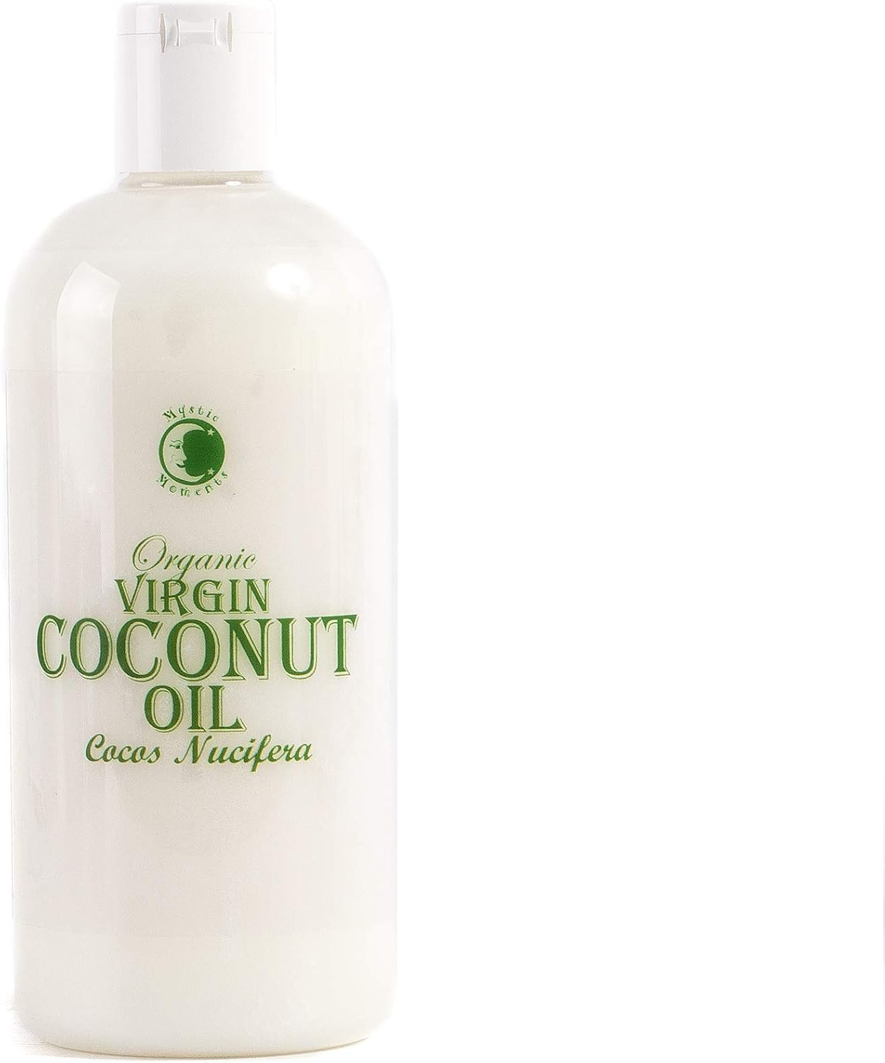 Mystic Moments | Organic Coconut Virgin Carrier Oil 500ml - Pure & Natural Oil Perfect For Hair, Face, Nails, Aromatherapy, Massage and Oil Dilution Vegan GMO Free