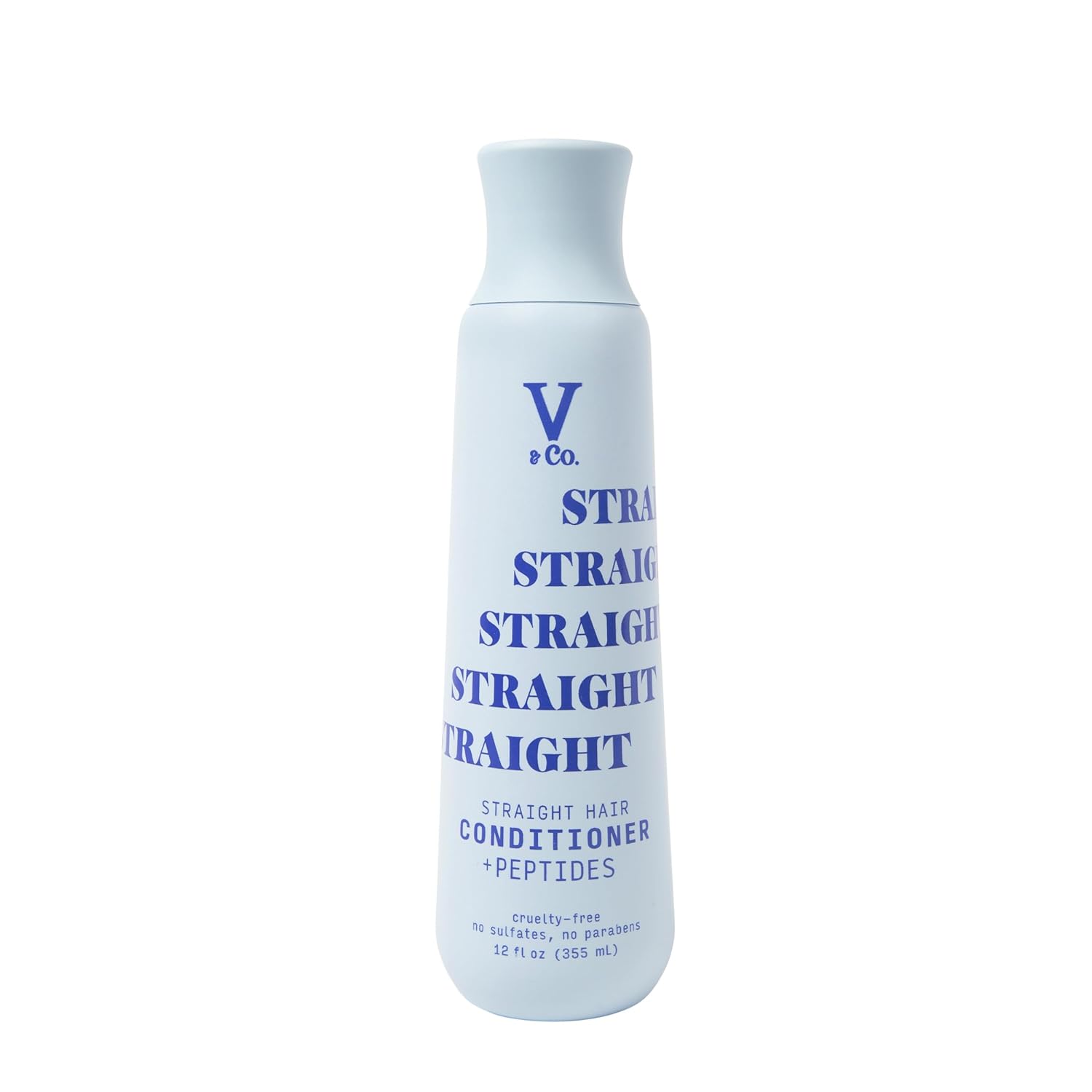 V&Co. Beauty Straight Hair Moisturizing Conditioner With Peptide Technology, 12 Oz