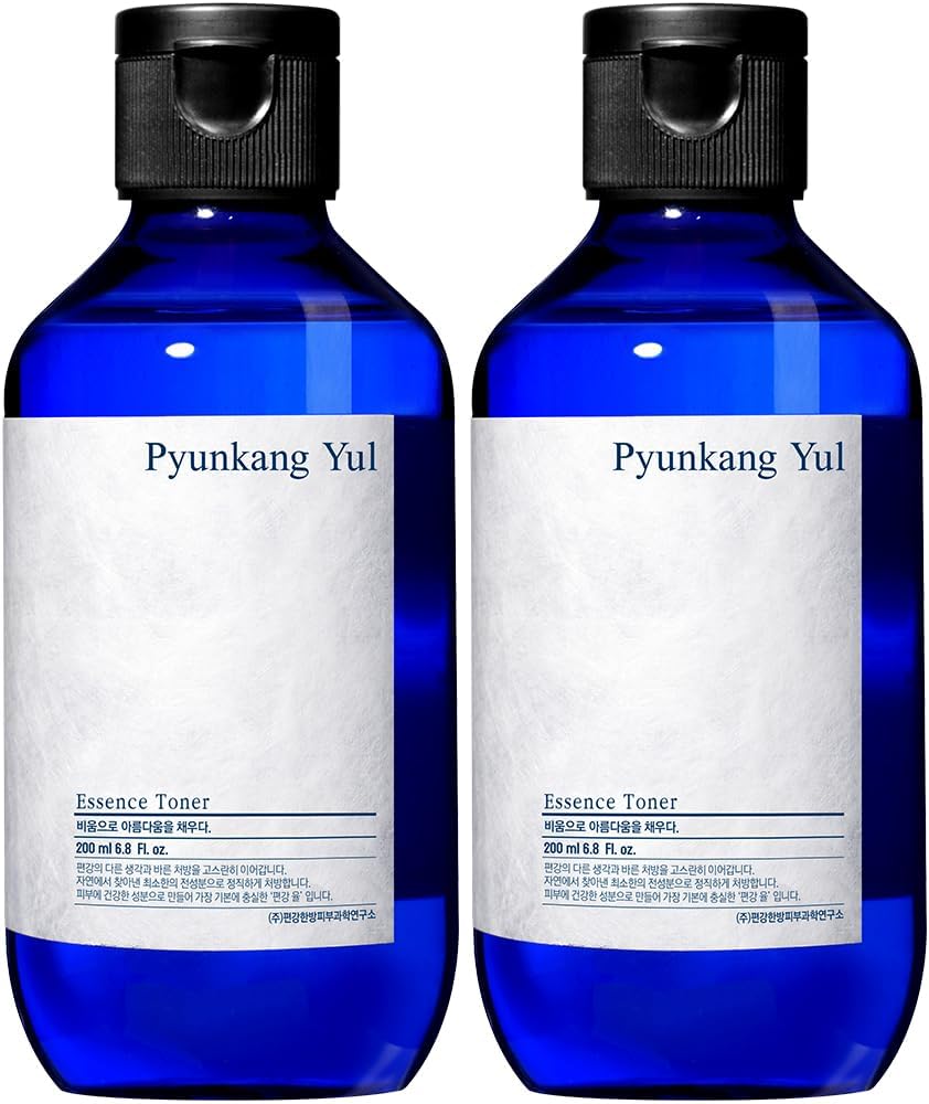 [Pky] Pyunkang Yul Essence Toner Bundle For Deep Hydration, Highly Concentrated Essence Facial Toner, Minimal Ingredients, Zero-Irritation, Korean Skincare (6.8 Fl. Oz, 200Ml, 2Pcs)