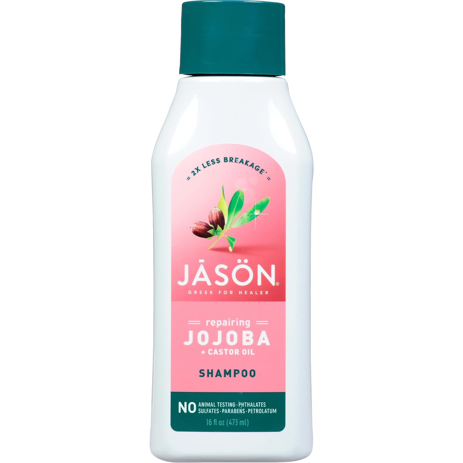 Jason Shampoo, Strong & Healthy Jojoba And Castor Oil, 16 Oz