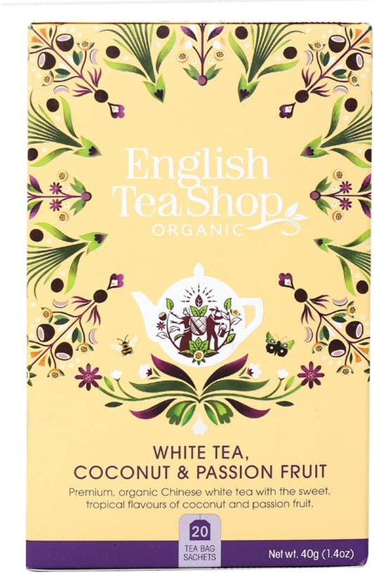 English Tea Shop - White Tea, Coconut & Passion Fruit, 1 Pack 20 Count