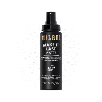 Milani Setting Spray + Primer, Make It Last Matte- Oil Absorbing Charcoal Formula To Control Shine, Matte Finish Setting Spray For Makeup And Primer For Oily Skin, Prime +Correct + Set, 2.03 Fl. Oz