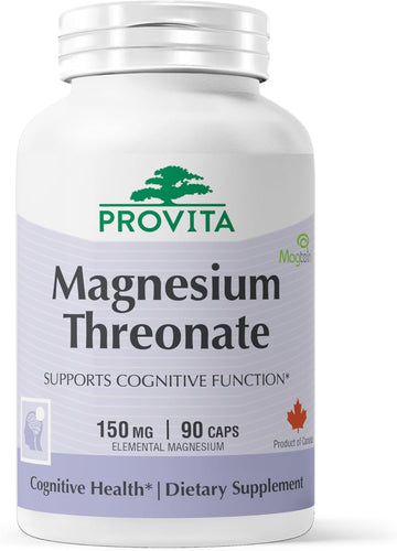 Magnesium Threonate - Boosted Brain Health & Electrolyte Balance, Superior Bioavailable Formula (90 Capsules)