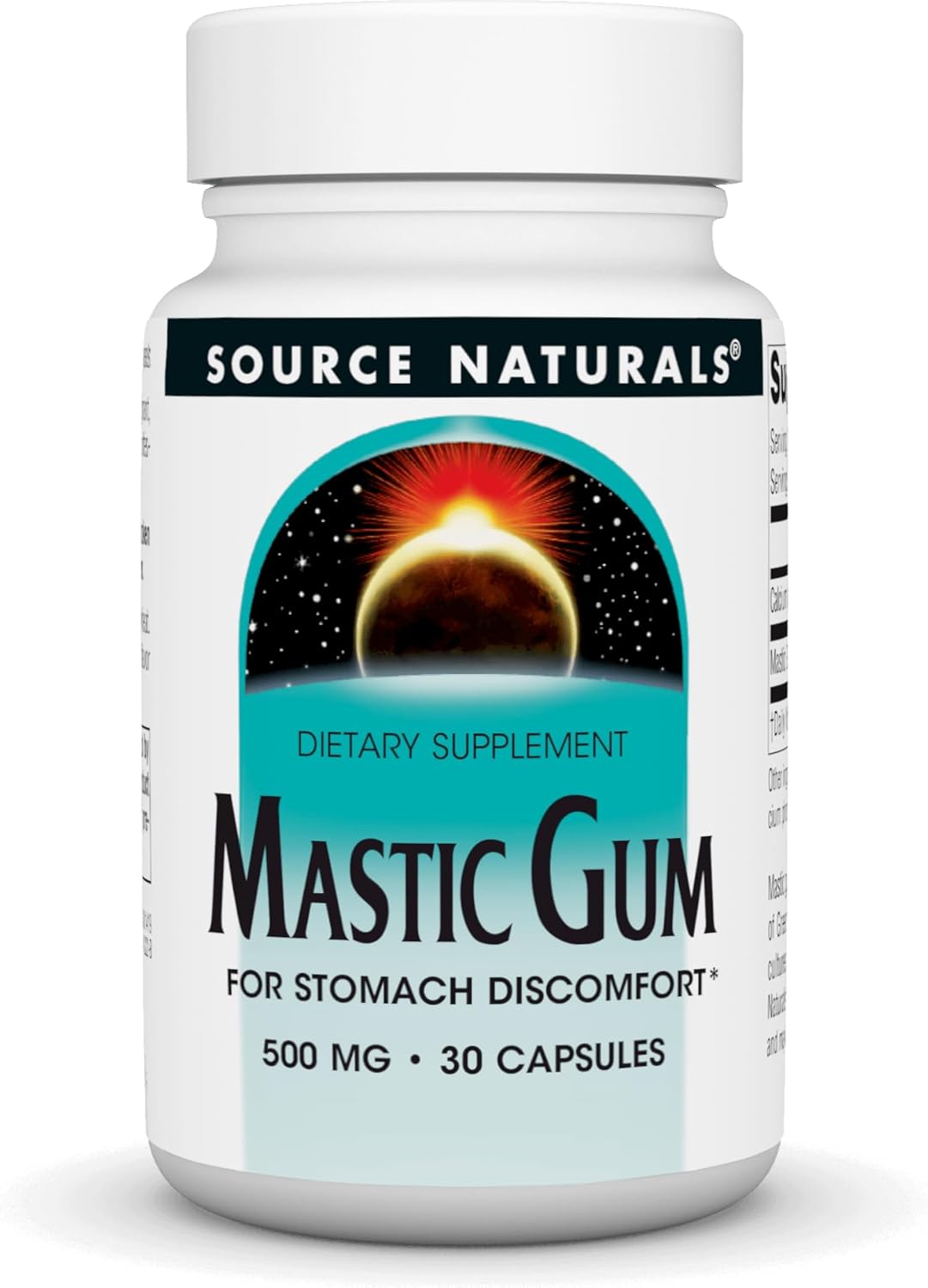 Source Naturals Mastic Gum Extract For Stomach Discomfort* 500 Mg Capsule, 30 Count