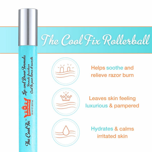 Shaveworks The Cool Fix Rollerball Lip & Brow Formula. Soothing, Cooling, Combats Redness, Irritation, and Ingrown Hairs Associated with Hair Removal - 10ml/0.33oz