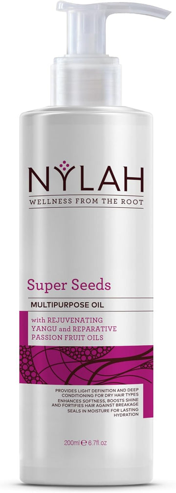 Nylah Super Seed Oil 200Ml Lightweight, Non-Greasy Oil For Protective Styles – Locks In Moisture, Adds Shine & Reduces Frizz For Natural & Afro-Textured Hair