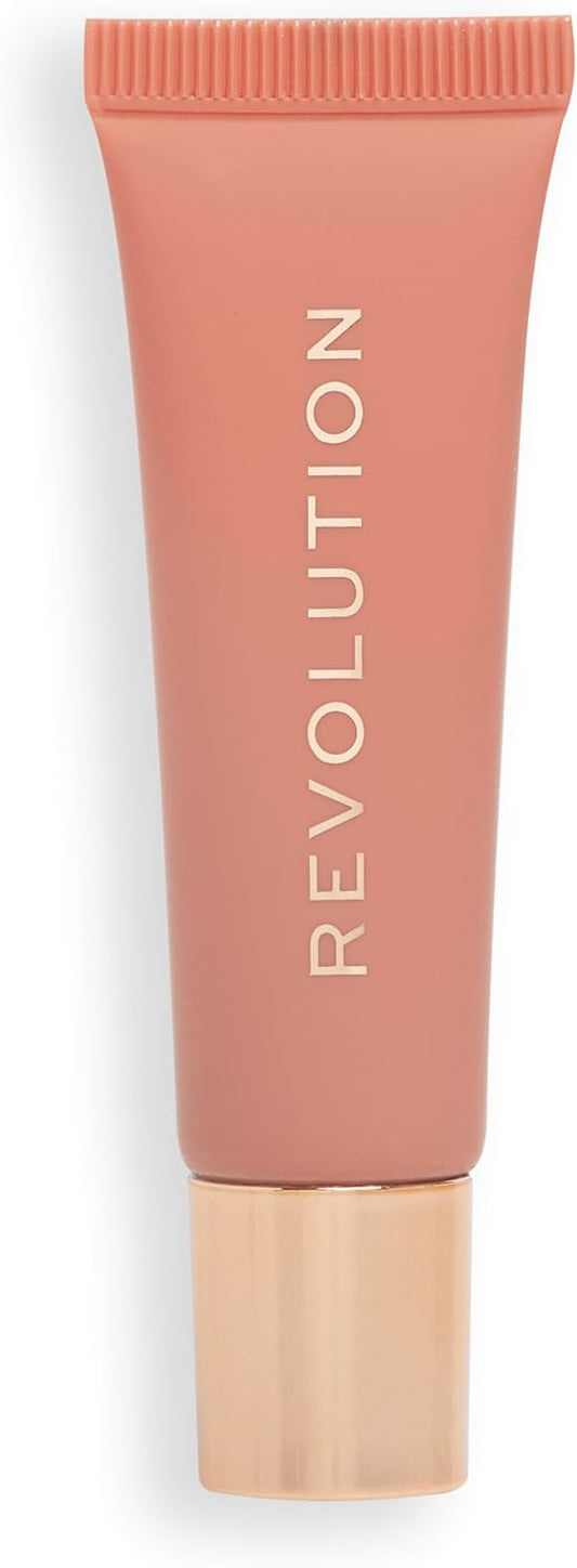 Makeup Revolution, Juicy Peptide Lip Balm, Hydrating Lip Balm With Sheer Colour, Infused With Vitamin E & Peptides, Pink Strawberry, 8Ml
