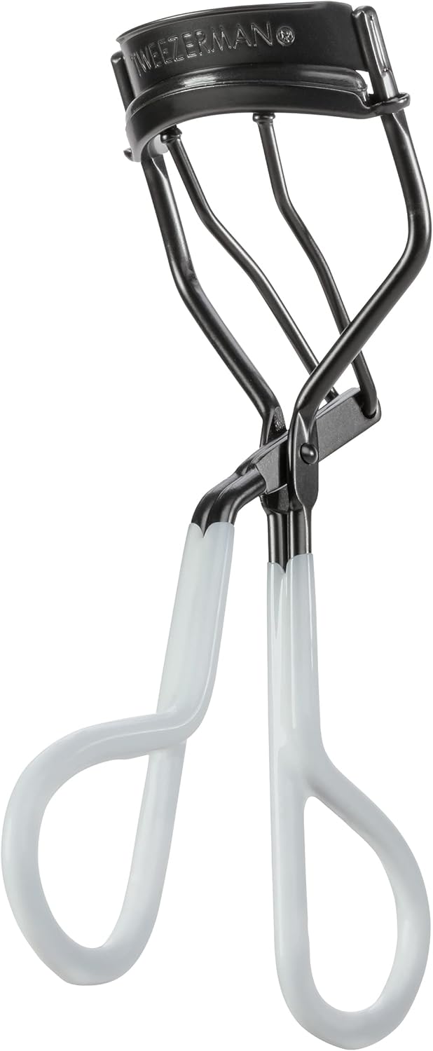 TWEEZERMAN Classic Eye Curler Stainless Steel Onyx Black White Eyelash Curler sh. 3+5 : Amazon.co.uk: Beauty