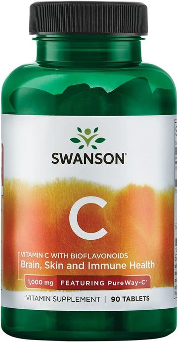 Swanson Pureway-Vitamin C 1Vitamin 000 Milligrams W/Bioflavonoids 1Vitamin 000 Milligrams 90 Tabs