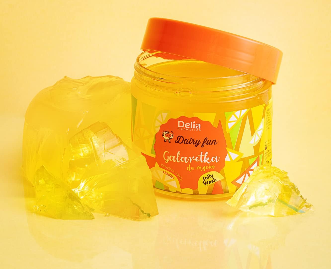 Delia Cosmetics - Dairy Fun - Lemon Jelly for Body Wash - Cleans and Refreshes - Scented and Smooth Skin - Intense Tropical Lemon Fragrance - Natural Extracts - 350 g : Amazon.co.uk: Beauty
