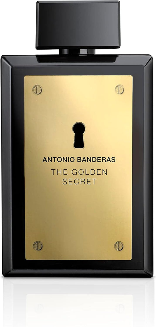 Banderas Perfumes - The Golden Secret - Eau De Toilette For Men - Long Lasting - Elegant, Dynamic And Masculine Fragrance - Mint And Apple Notes - Ideal For Day Wear - 200Ml