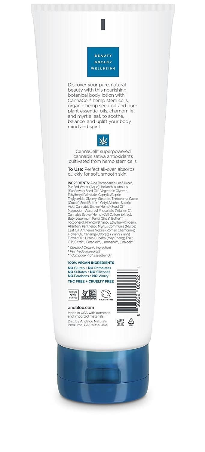 Andalou Naturals Cannacell Body Lotion, Harmony, 8 Ounce : Beauty & Personal Care