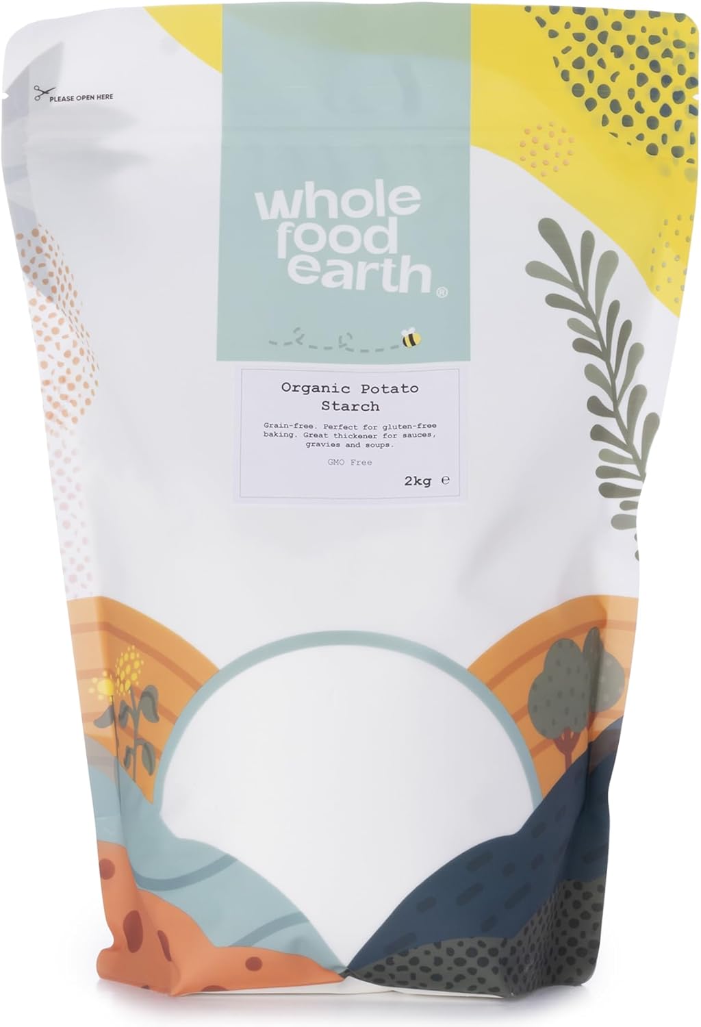 Wholefood Earth Organic Potato Starch – 500G | Gmo Free | Vegan | Certified Organic