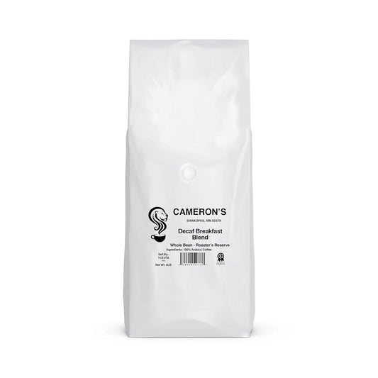 Cameron's Coffee Roasted Whole Bean Coffee, Decaf Breakfast Blend, 4 Pound, (Pack of 1)