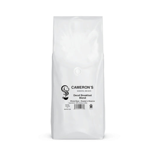 Cameron'S Coffee Decaf Breakfast Blend Whole Bean Coffee, Light Roast, 100% Arabica, Bulk, 4-Pound Bag, (Pack Of 1)