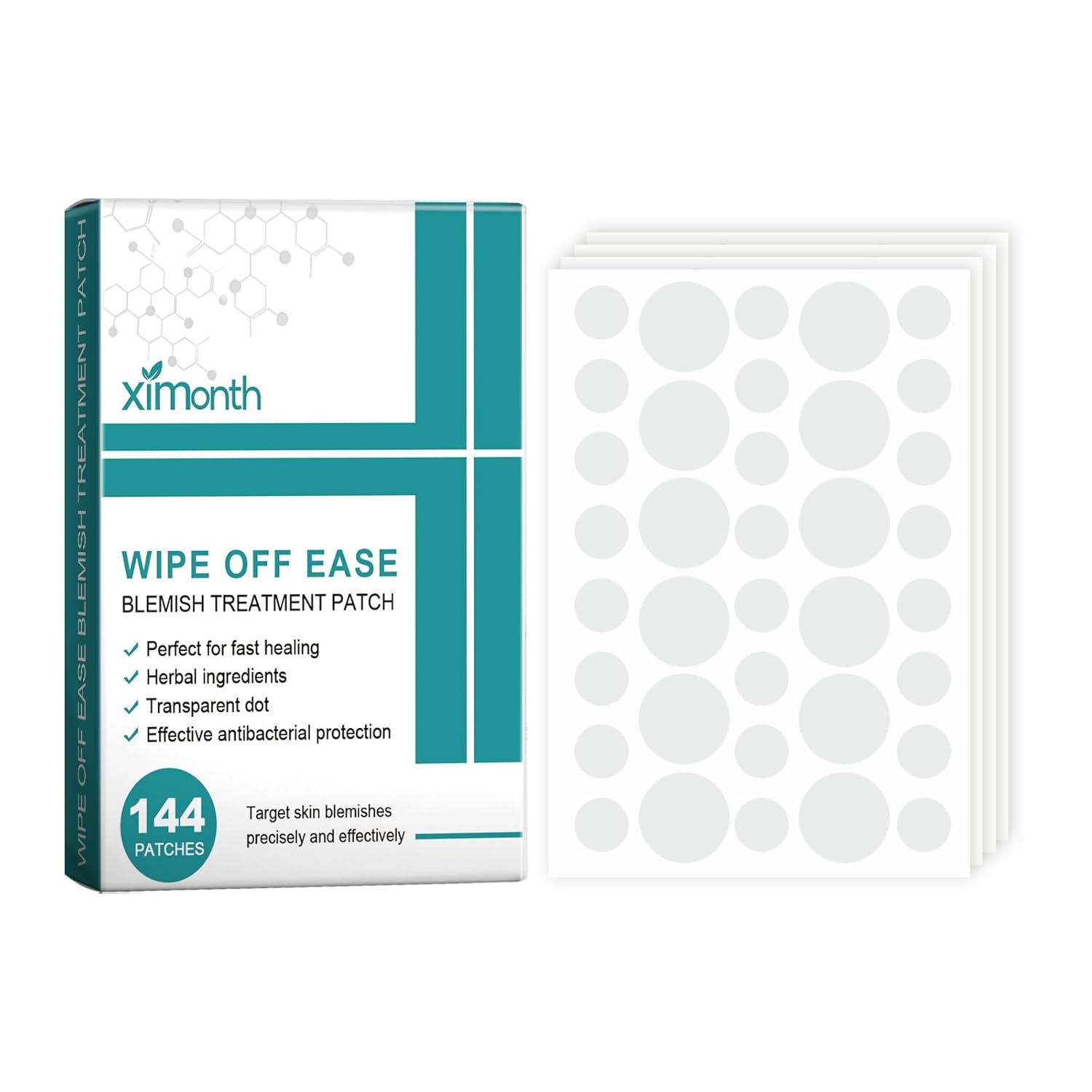 Wart Patch Mole and Wart Remover -for Face and Body, Smooths Skin, Repairs Corns and Calluses (144 Patches)