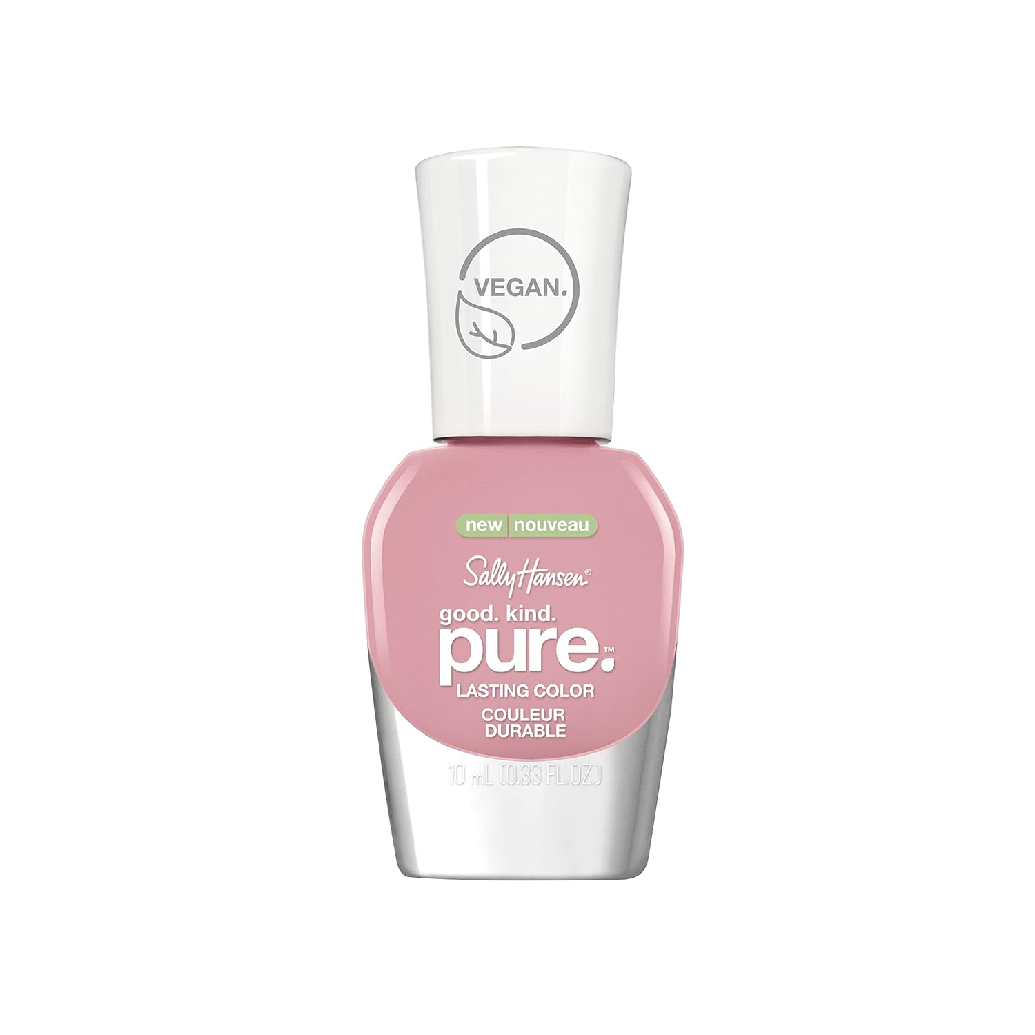 Sally Hansen Good. Kind. Pure Vegan Nail Colour, Pinky Clay, 0.33 Fl Oz, Packaging May Vary