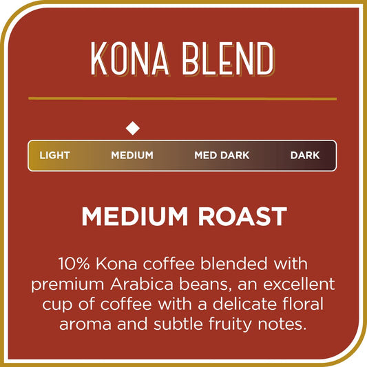 Don Francisco's Kona Blend Medium Roast Ground Coffee (18 oz Bag)
