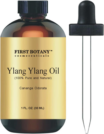 First Botany, 100% Pure Ylang Ylang Oil - Premium Ylang-Ylang Essential Oil For Aromatherapy, Massage, Topical & Household Uses - 1 Fl Oz (Ylang Ylang)