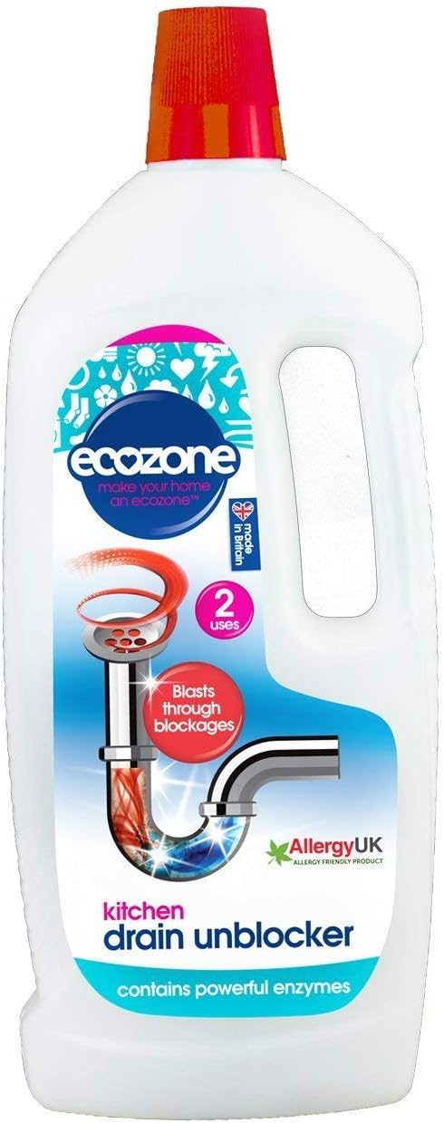 Ecozone | Kitchen Drain Unblocker | 1 X 1L