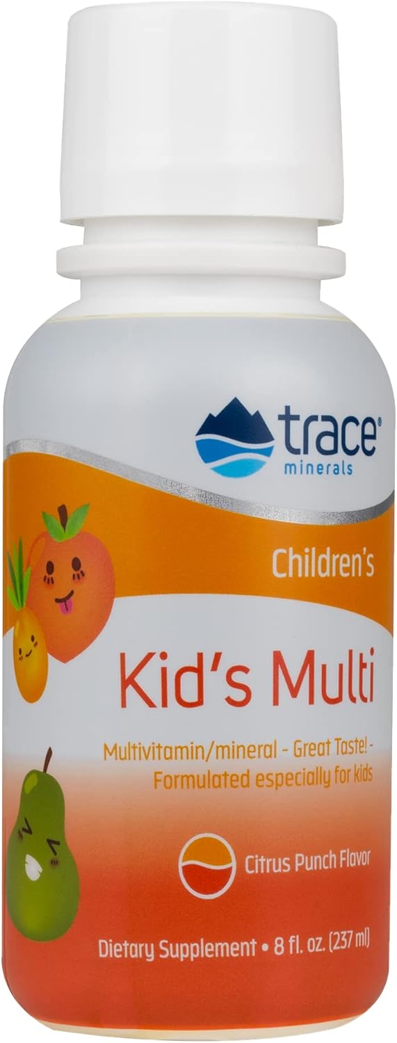 Trace Minerals | Kid'S Multi Liq Multivitamin Supplement With Vitamin C, Zinc, Minerals | Supports Healthy Bones And Immunity | Natural Citrus Punch Avor | 48 Servings, 8   (1 Pack)