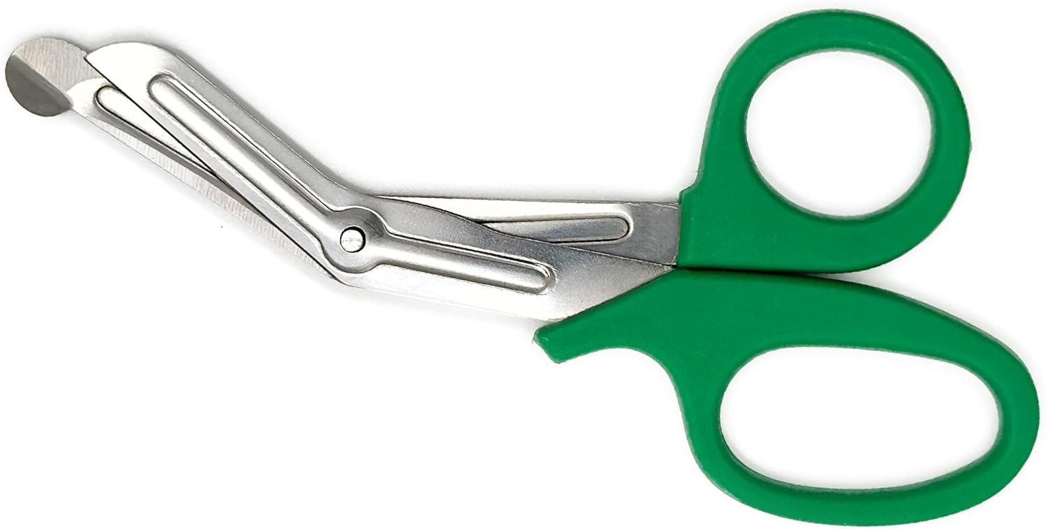 Mini First Aid 6” Scissors - Small Heavy Duty Shears For Clothing, Seatbelts And Bandages, Ideal For Travel, Home And Car First Aid Kit - Compact With Rounded Tip