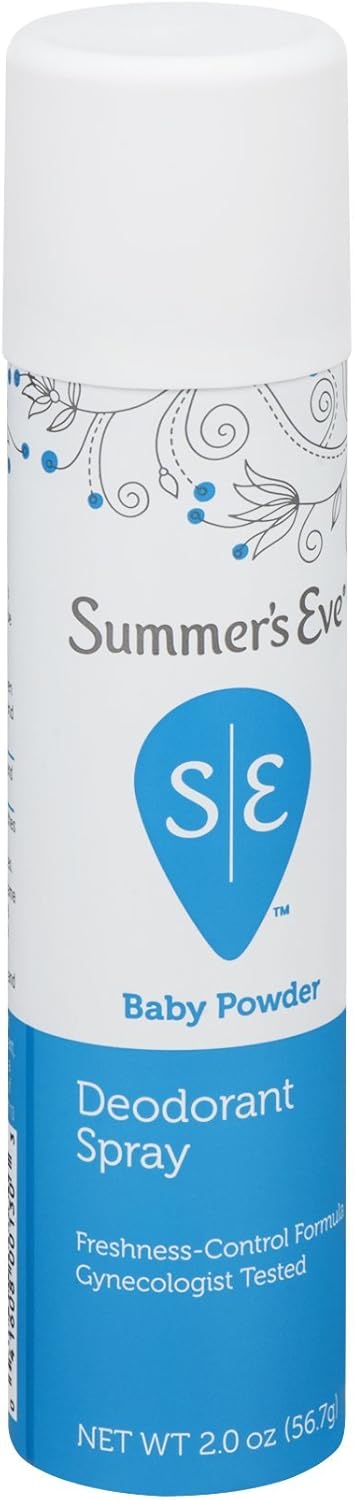 Summers Eve Freshening Spray 2 Ounce Baby Powder (59ml) (3 Pack) : Health & Household