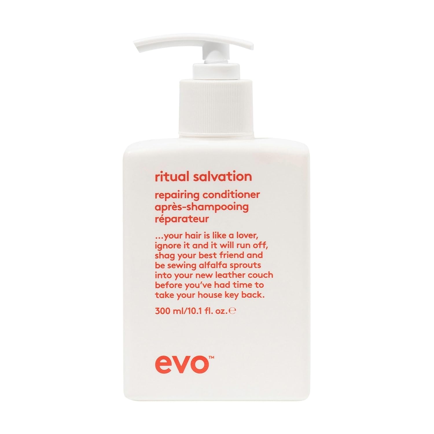 Evo Ritual Salvation Repairing Hair Conditioner - Treats Damaged & Brittle Hair, Helps Reduce Breakage & Protects Color (10.1 Fl Oz)