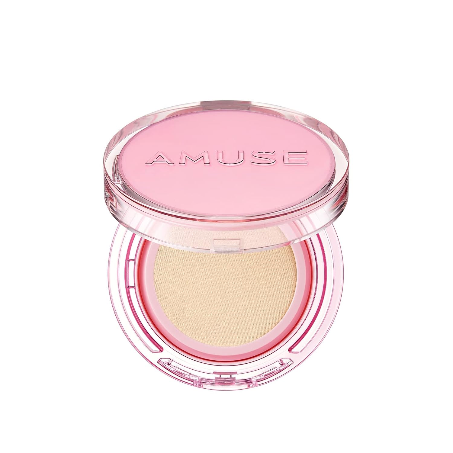 Amuse Seoul Dew Power Vegan Cushion 02 Healthy | Beige | Dewy, Glow, Long-Lasting, Double Coverage, Clean Beauty, Lightweight, Natural Look, Foundation For Sensitive Skin, Hydrating Cushion