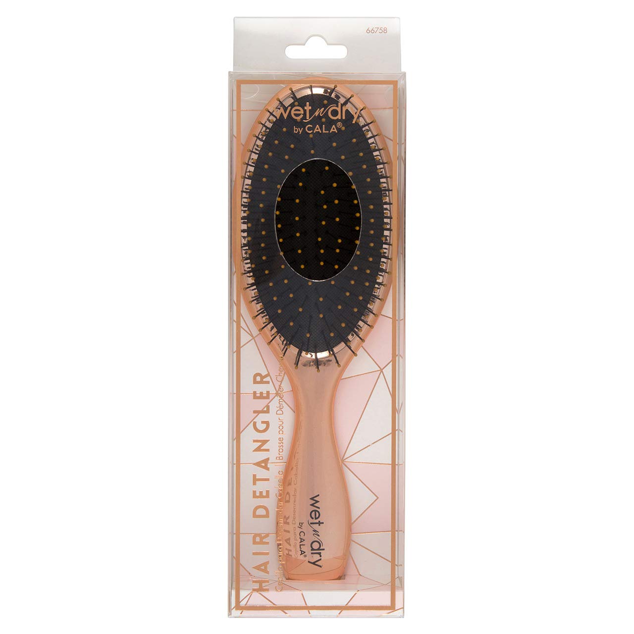 Cala Wet-N-Dry Metallic Rose Gold Hair Brush : Beauty & Personal Care